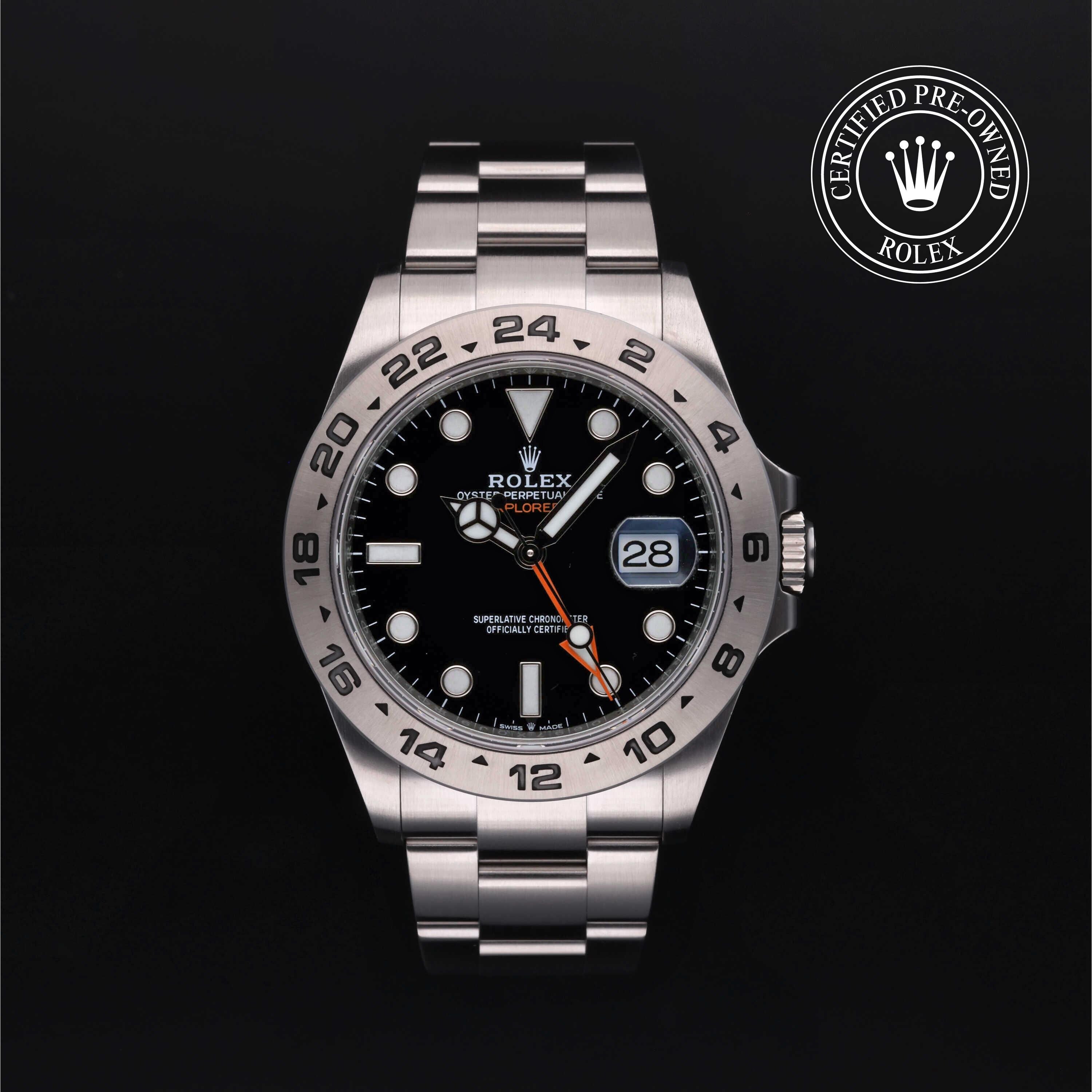 Rolex CPO Explorer M226570 front on white background