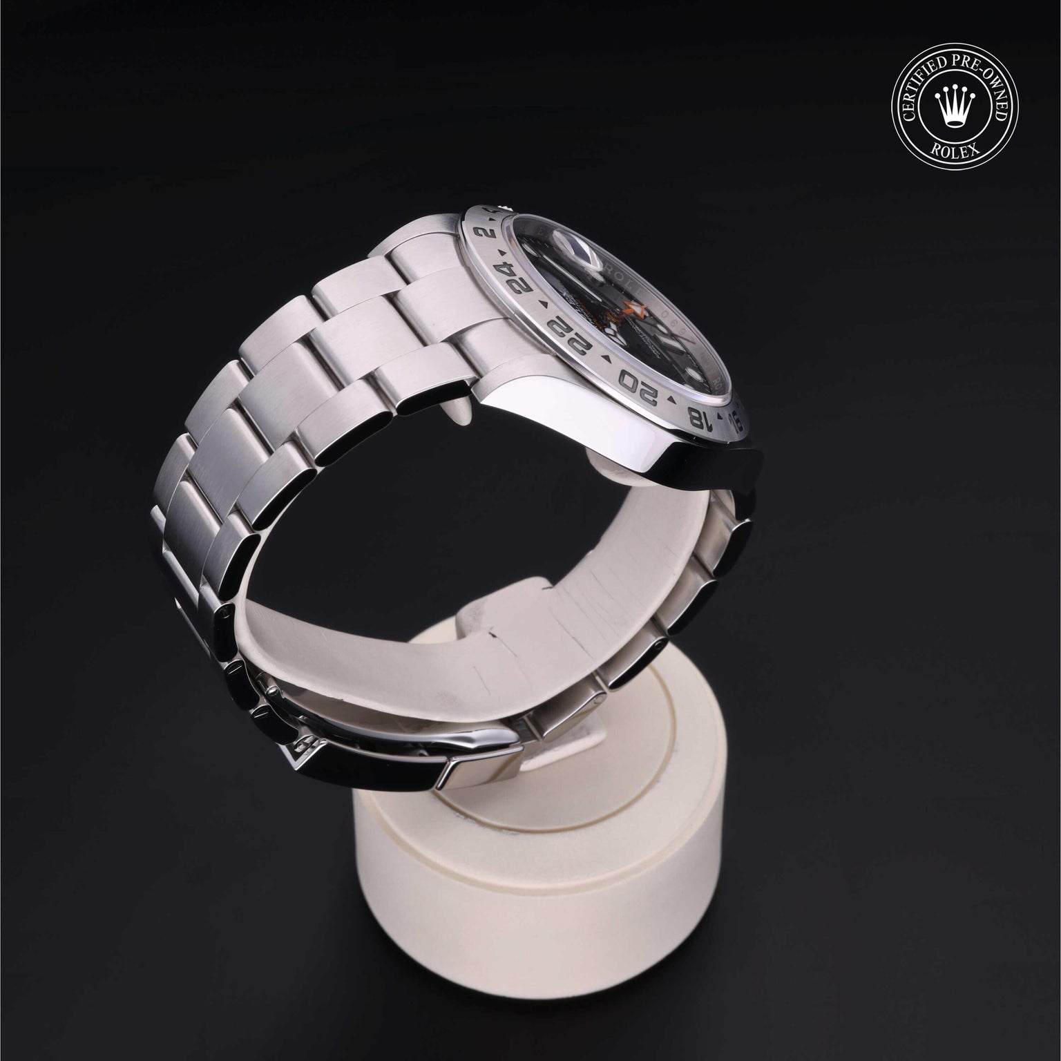 Rolex CPO Explorer M226570 front on white background