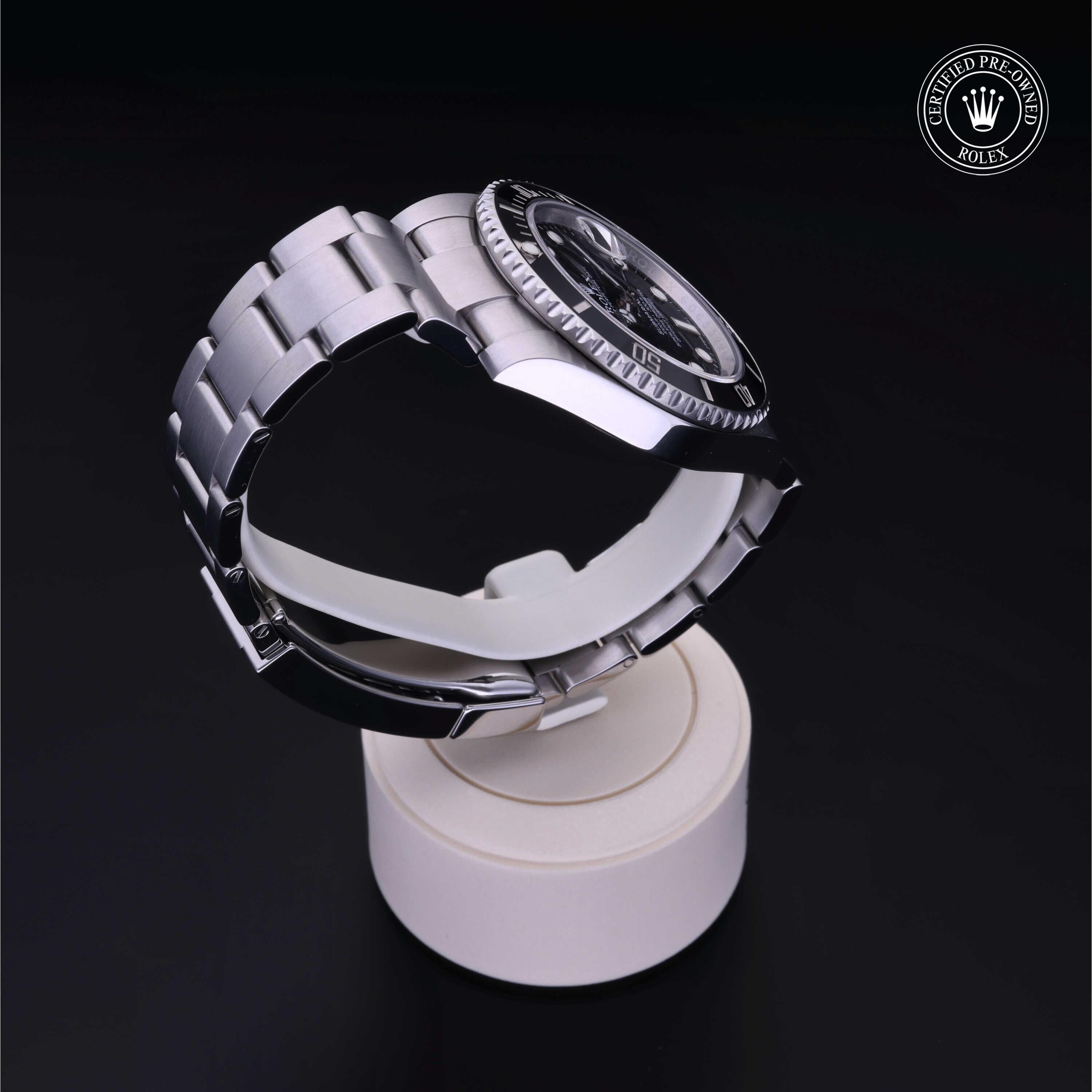 Rolex CPO Submariner M116610LN front on white background