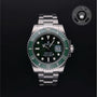 Rolex Certified Pre-owned Submariner M116610LV-0002 front on black background