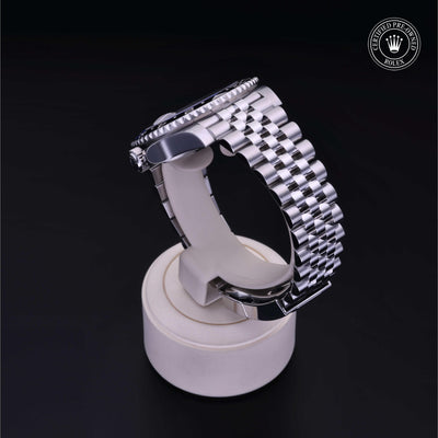 Rolex CPO GMT M126710BLNR front on white background