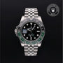 Rolex Certified Pre-owned GMT M126720VTNR-0002 front on black background
