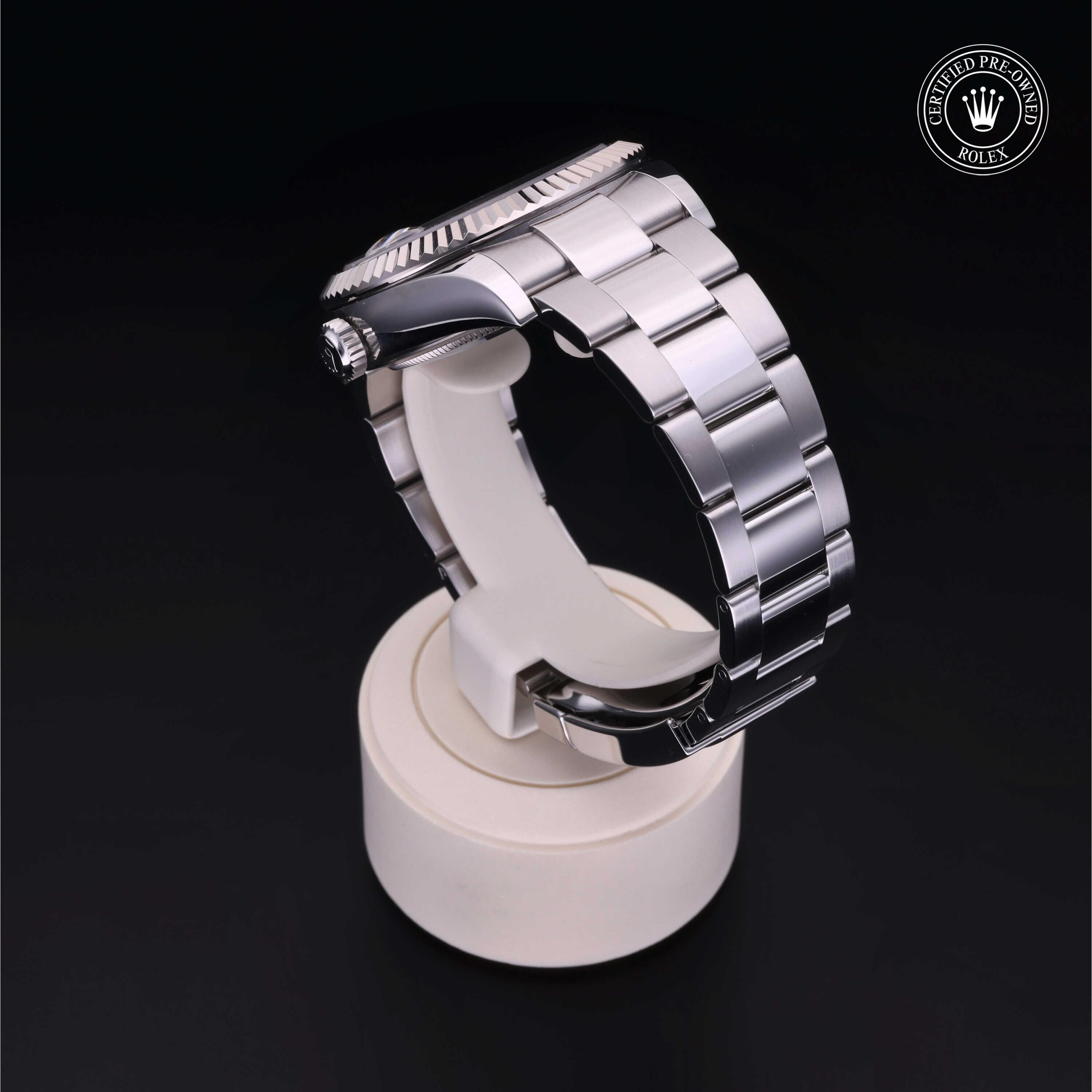 Rolex Certified Pre-owned Sky-Dweller M326934-0005 front on black background
