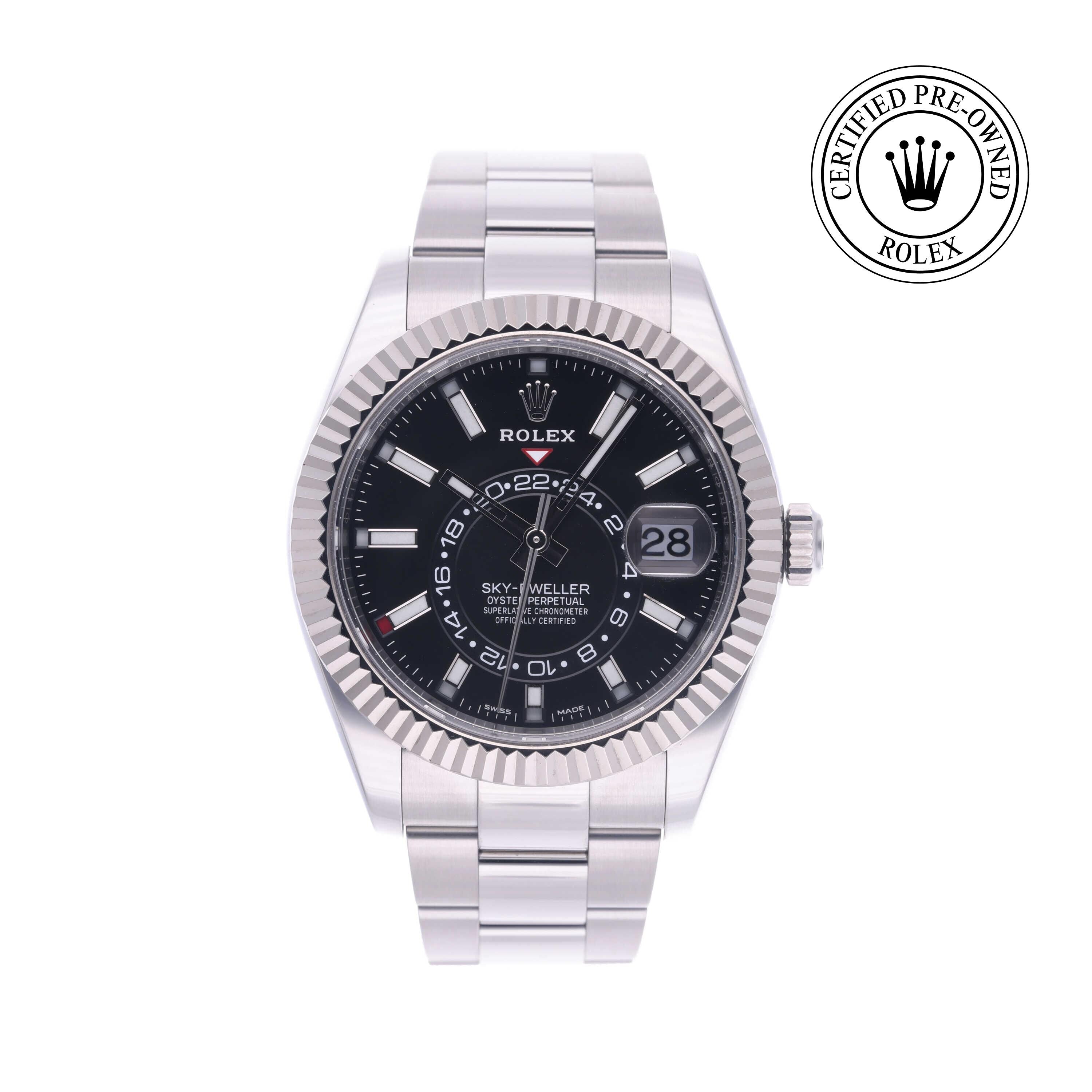 Rolex Certified Pre-owned Sky-Dweller M326934-0005 front on white background