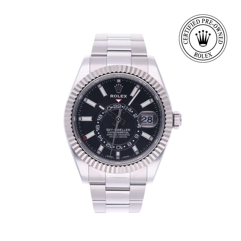 Rolex Certified Pre-owned Sky-Dweller M326934-0005 front on white background
