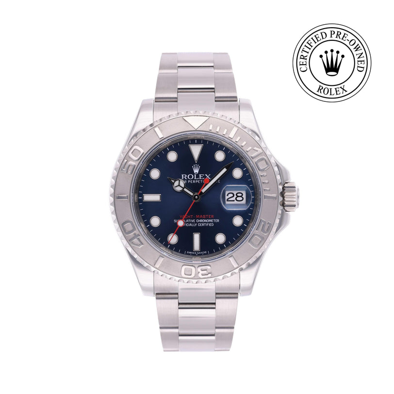 Rolex Certified Pre-owned Yacht-Master M116622-0001 front on white background