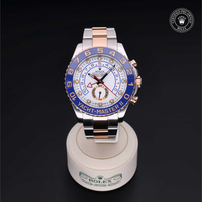 Rolex CPO Yacht-Master M116681 front on white background