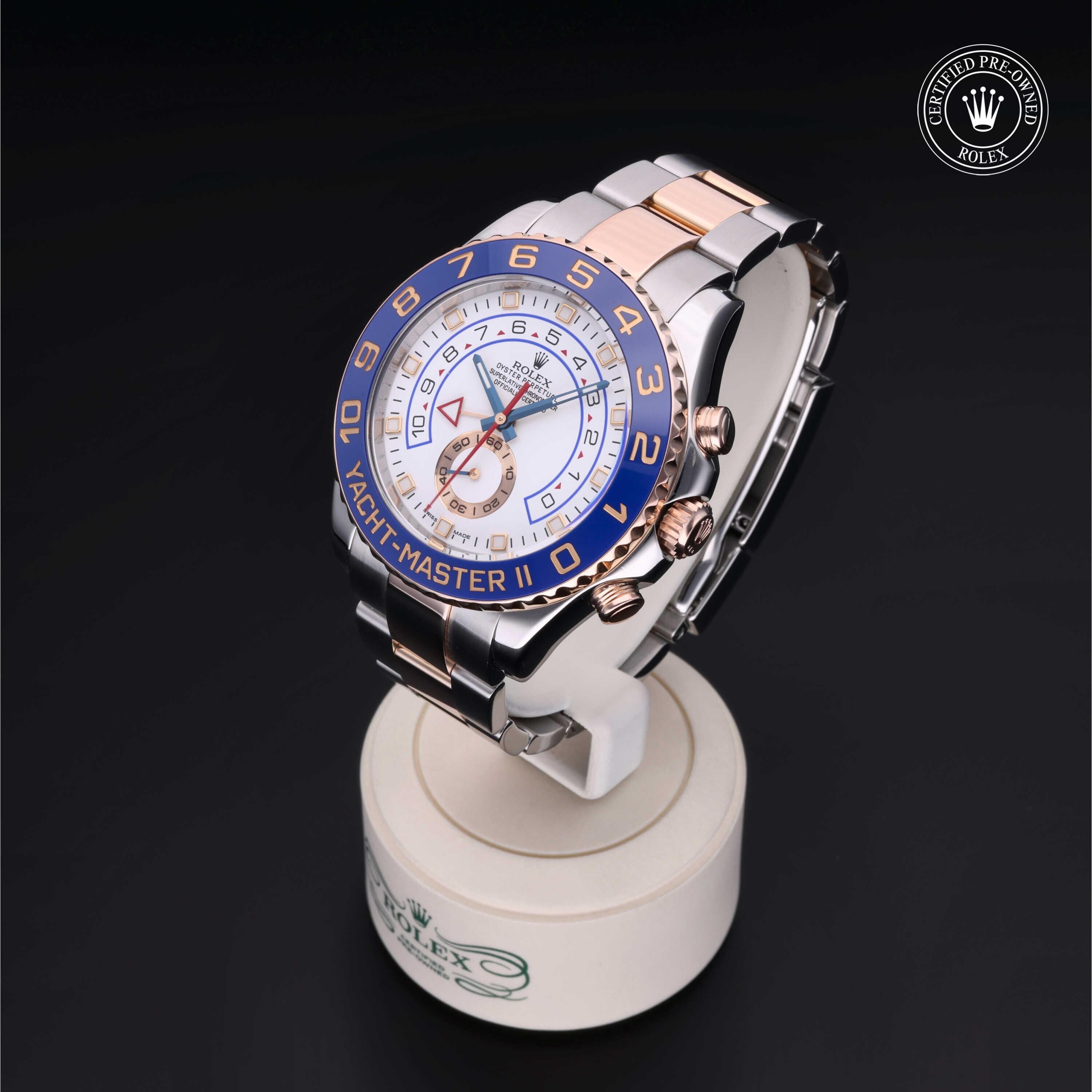 Rolex CPO Yacht-Master M116681 front on white background