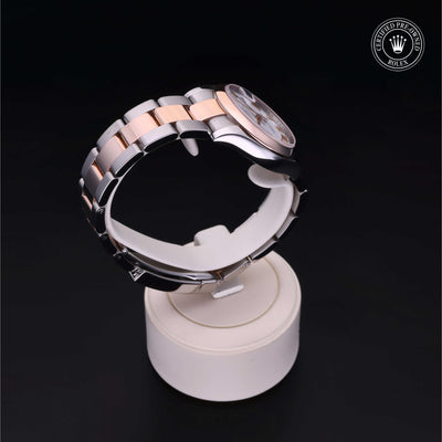 Rolex Certified Pre-owned Lady Datejust M178241-0068 front on black background