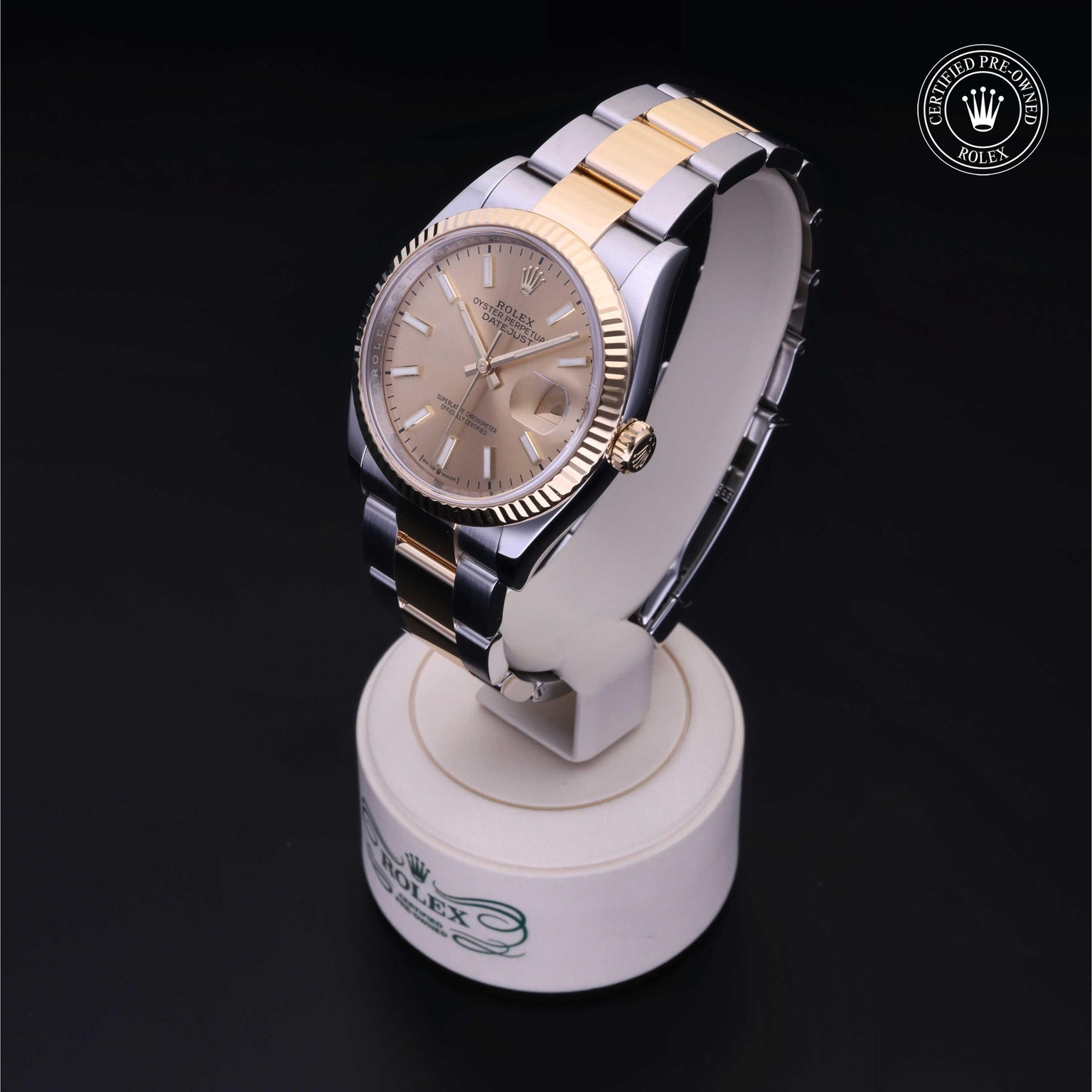 Rolex CPO Datejust M126233 front on white background