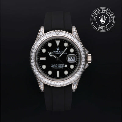 Rolex Certified Pre-owned Yacht-Master M226679TBR-0003 front on black background