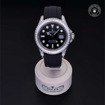 Rolex Certified Pre-owned Yacht-Master M226679TBR-0003 front on black background