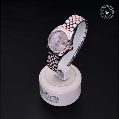 Rolex CPO Lady Datejust M279171 front on white background