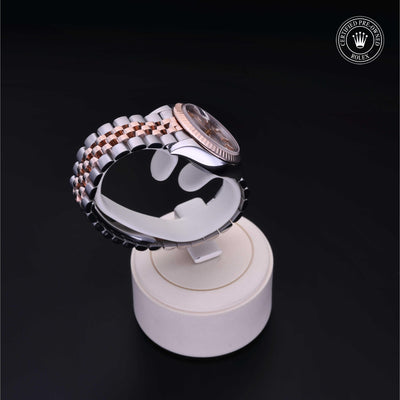 Rolex CPO Lady Datejust M279171 front on white background