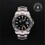 Rolex Certified Pre-owned Explorer M216570-0002 front on black background