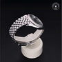 Rolex Certified Pre-owned Datejust M126334-0014 front on black background