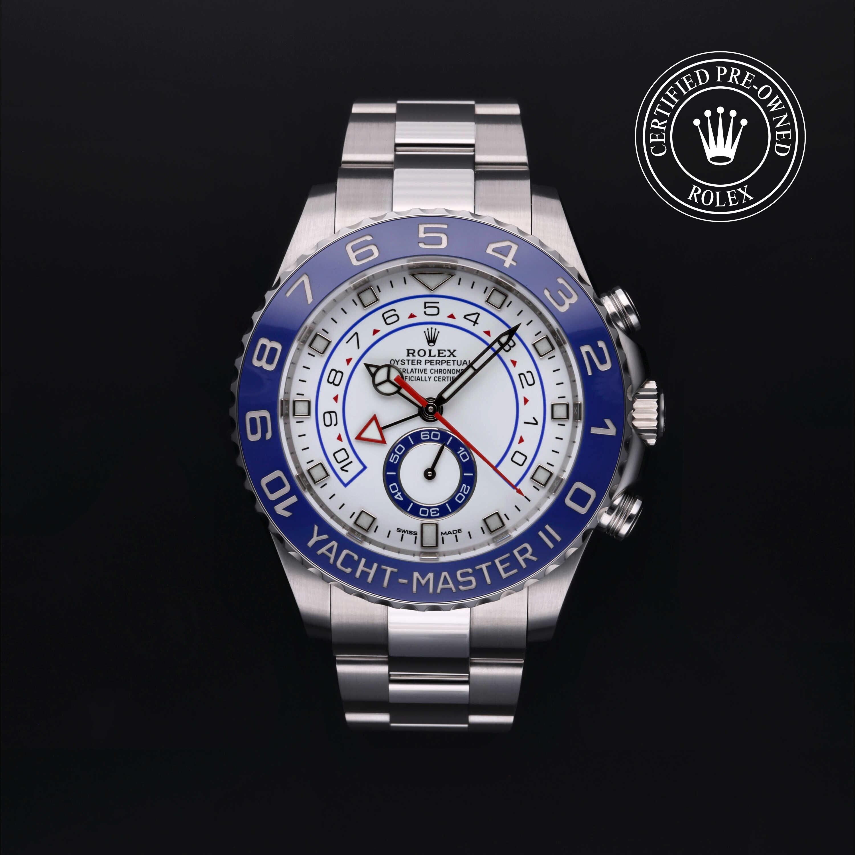 Rolex CPO Yacht-Master M116680 front on white background
