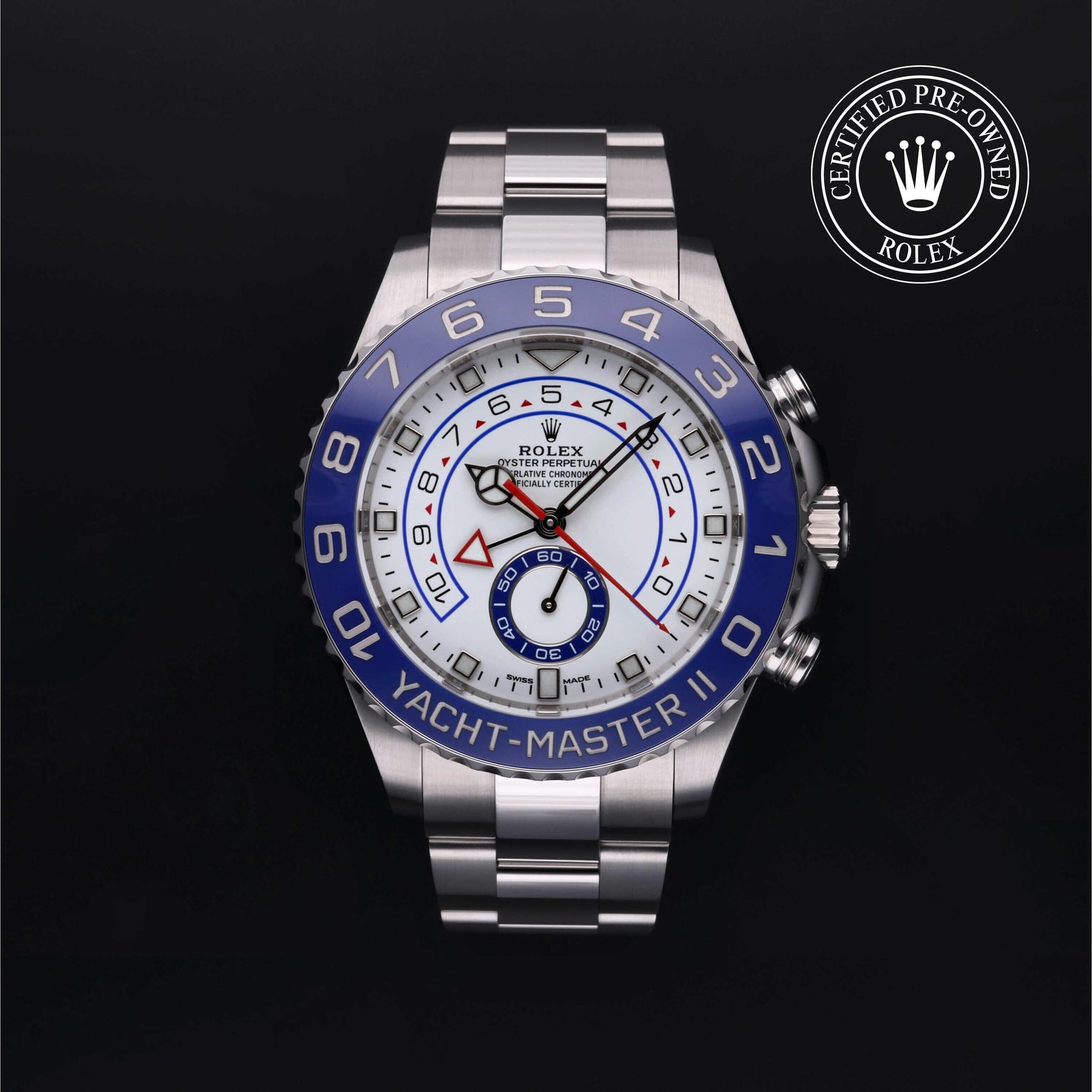 Rolex CPO Yacht-Master M116680 front on white background
