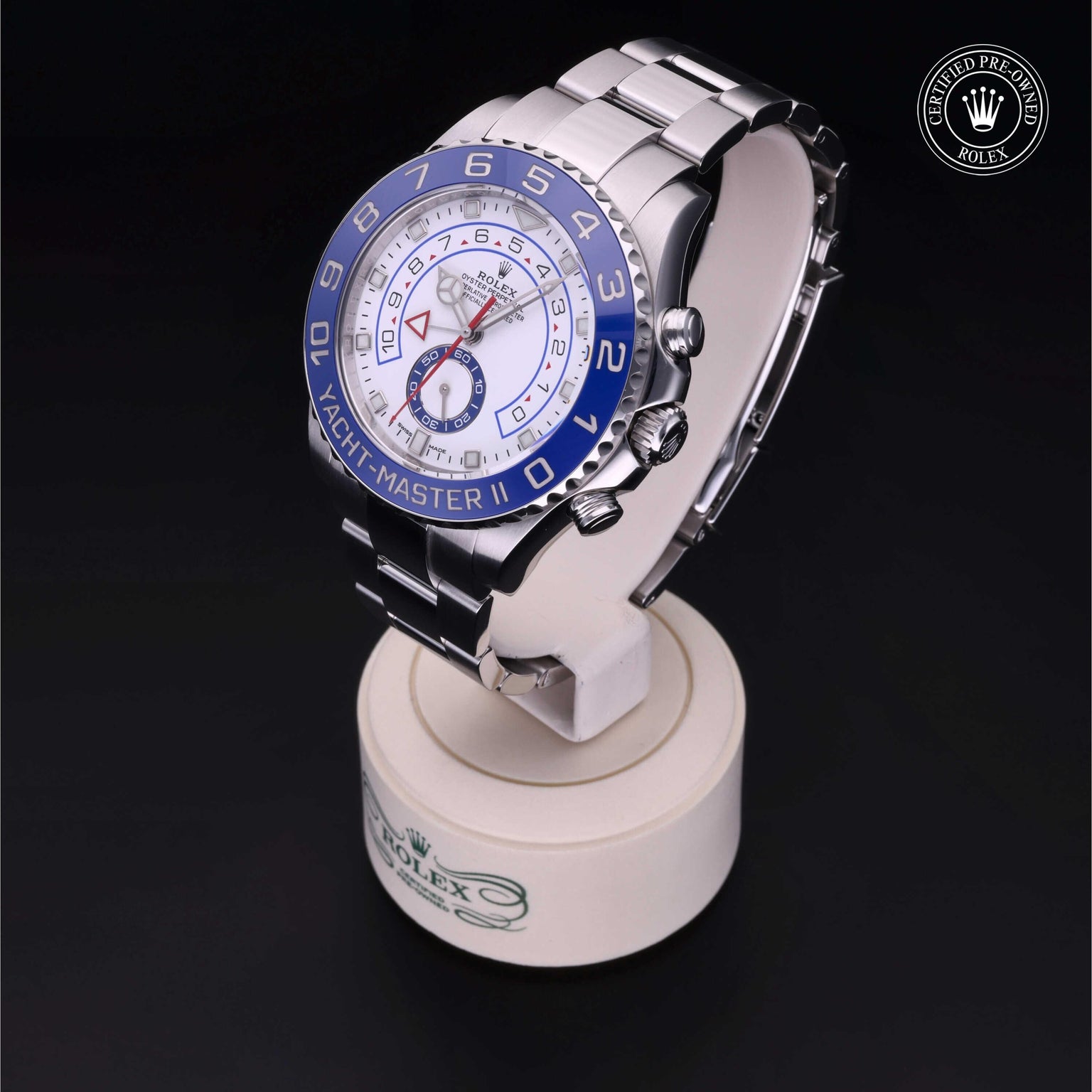 Rolex CPO Yacht-Master M116680 front on white background