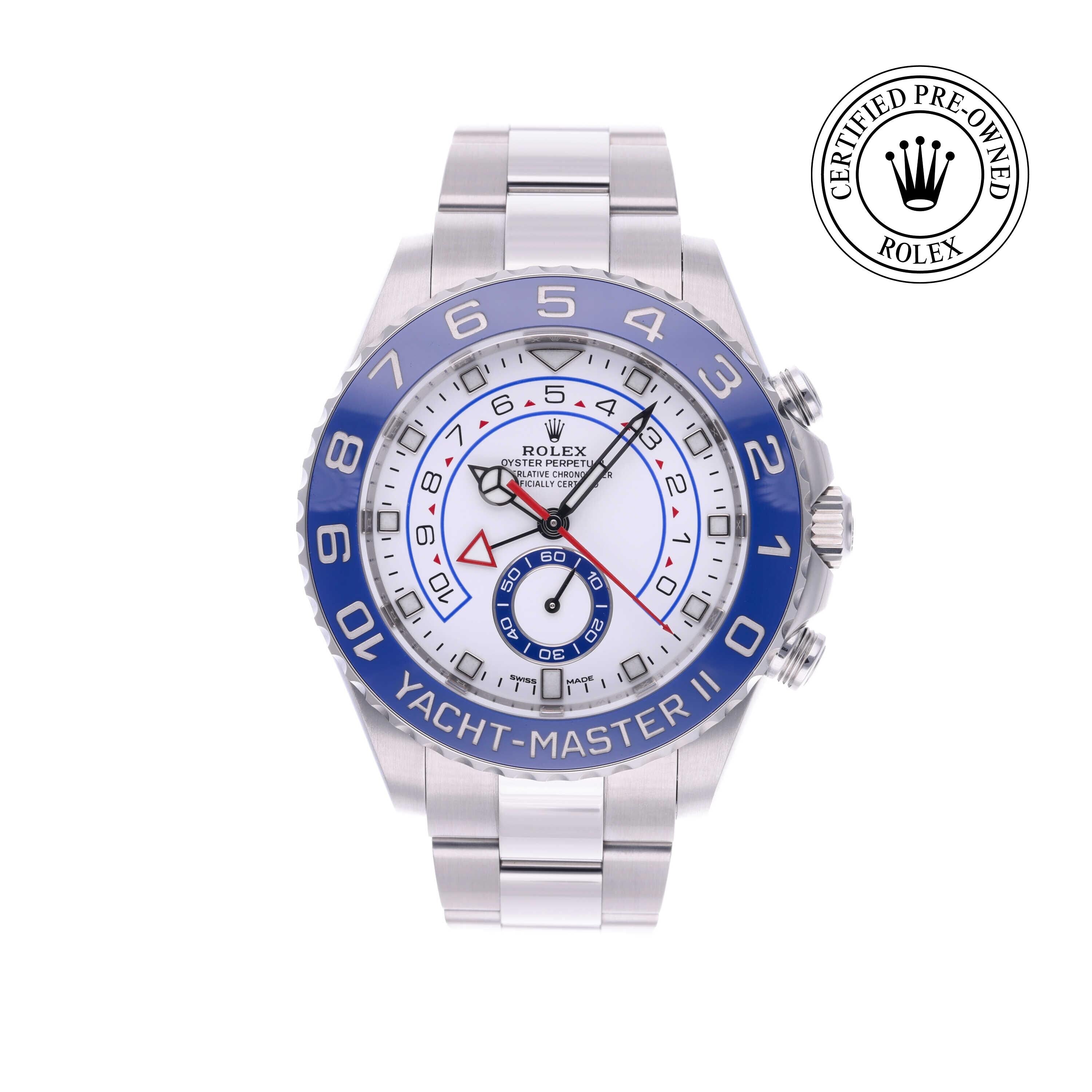 Rolex CPO Yacht-Master M116680 front on white background
