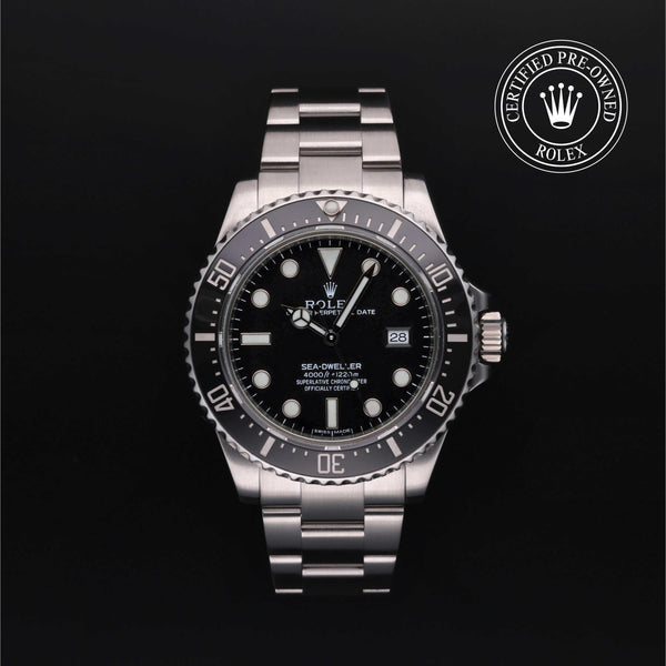 Rolex CPO Sea-Dweller M116600 front on white background