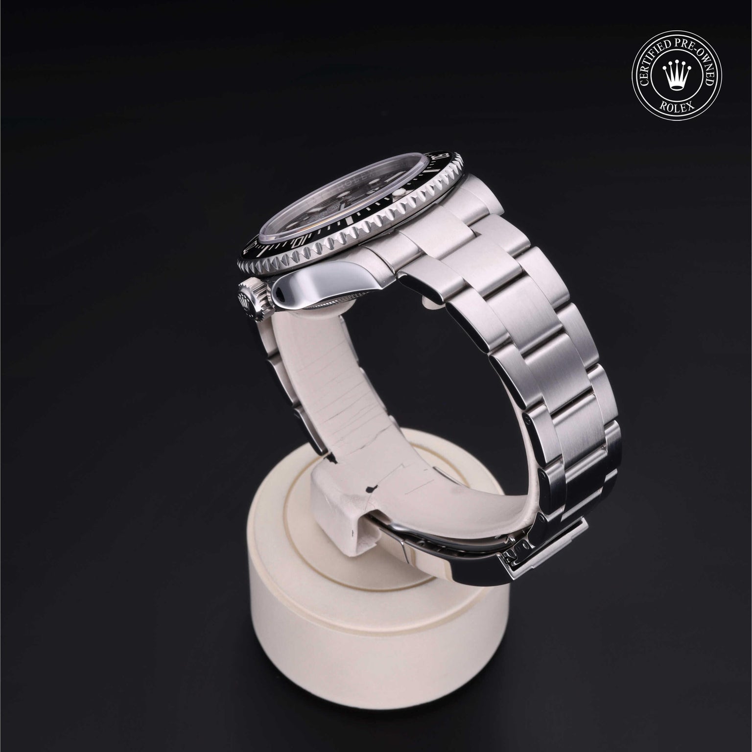 Rolex CPO Sea-Dweller M116600 front on white background