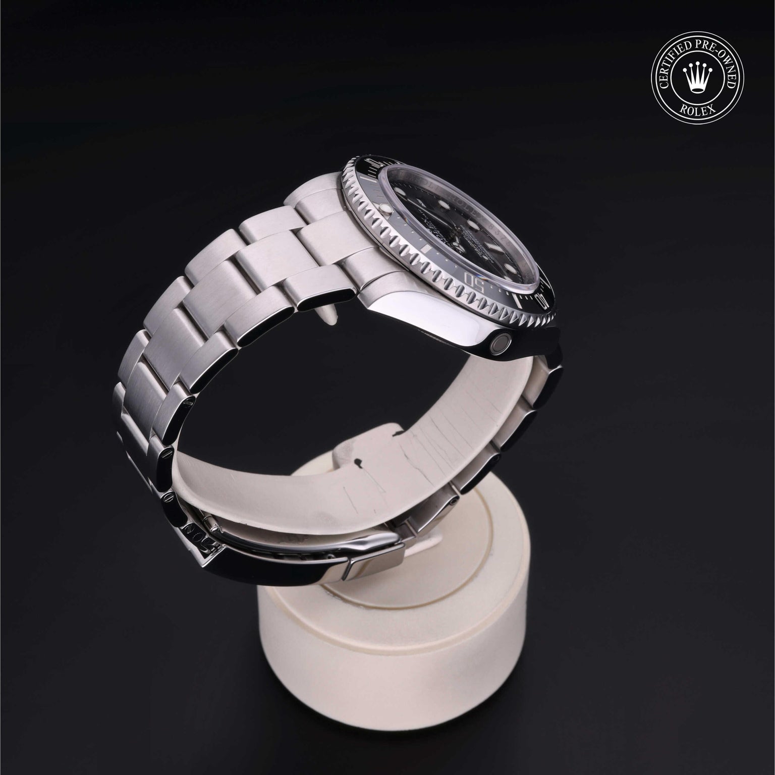 Rolex CPO Sea-Dweller M116600 front on white background