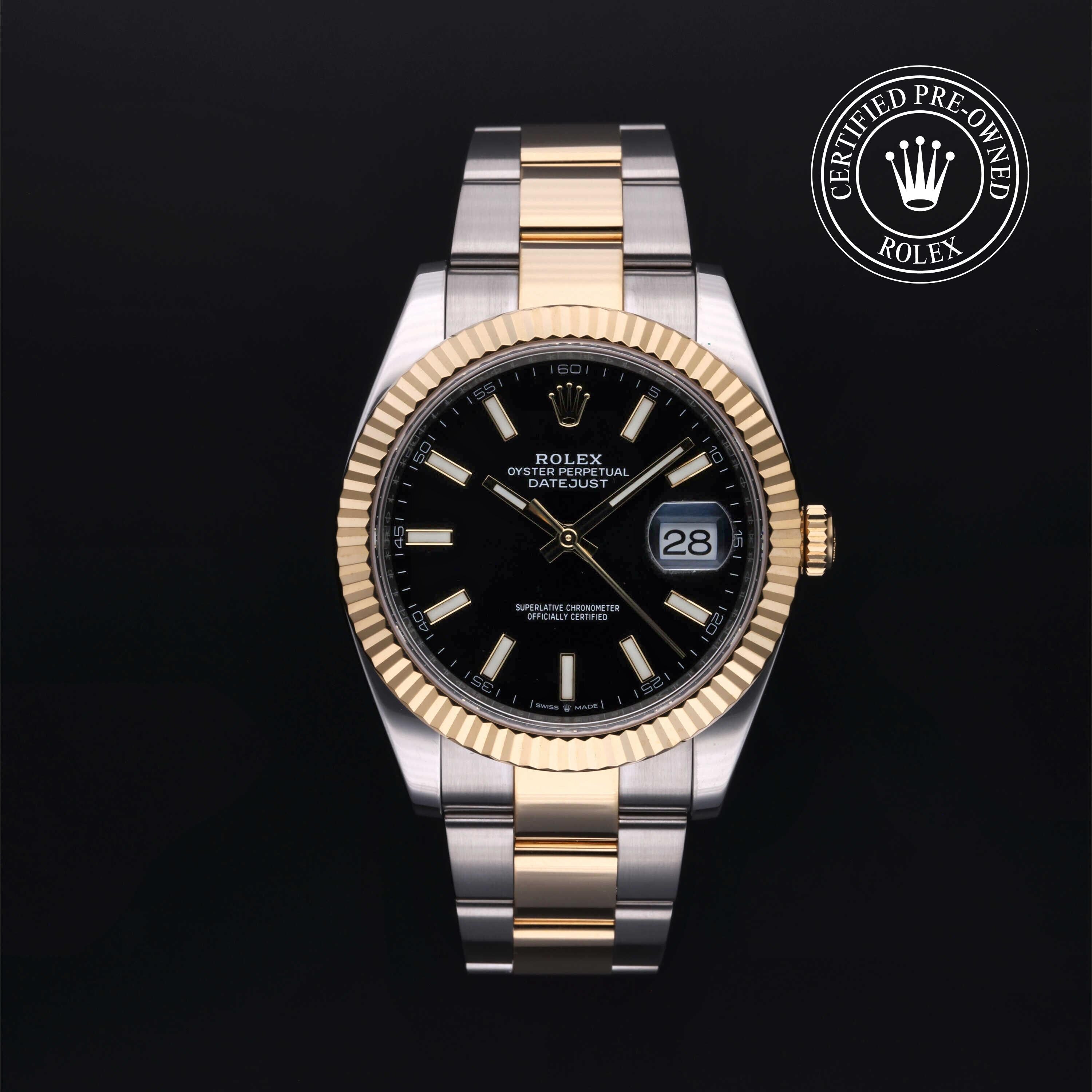 Rolex CPO Datejust M126333 front on white background
