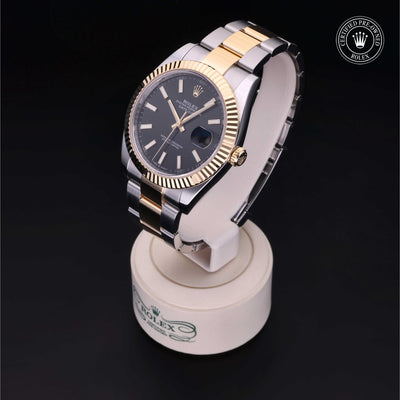 Rolex CPO Datejust M126333 front on white background