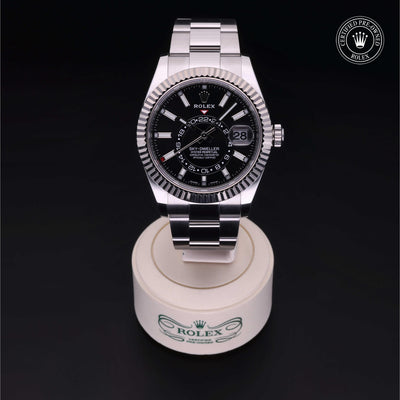 Rolex Certified Pre-owned Sea-Dweller M326934-0005 front on black background