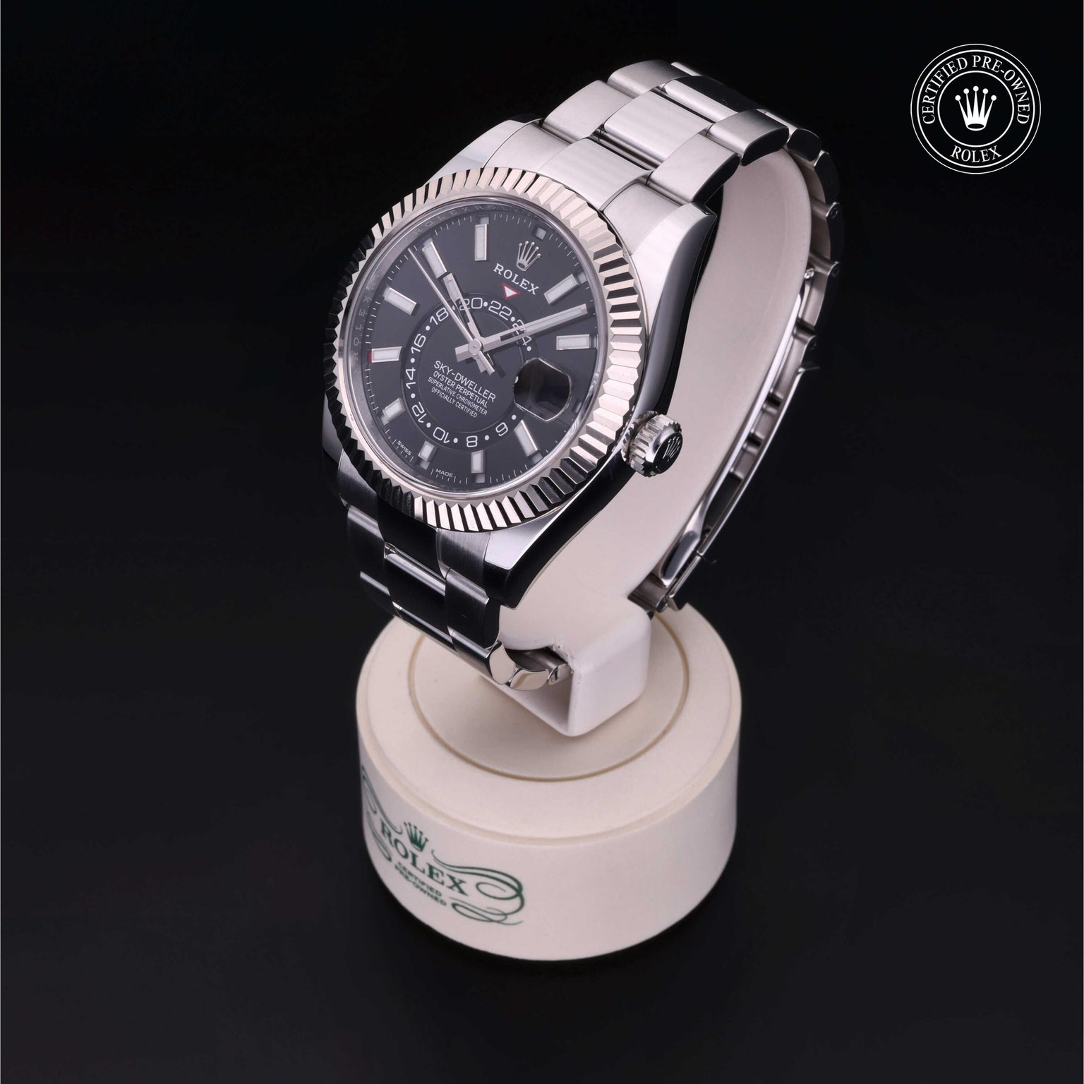 Rolex Certified Pre-owned Sea-Dweller M326934-0005 front on black background