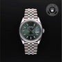 Rolex Certified Pre-owned Datejust M126200-0023 front on black background