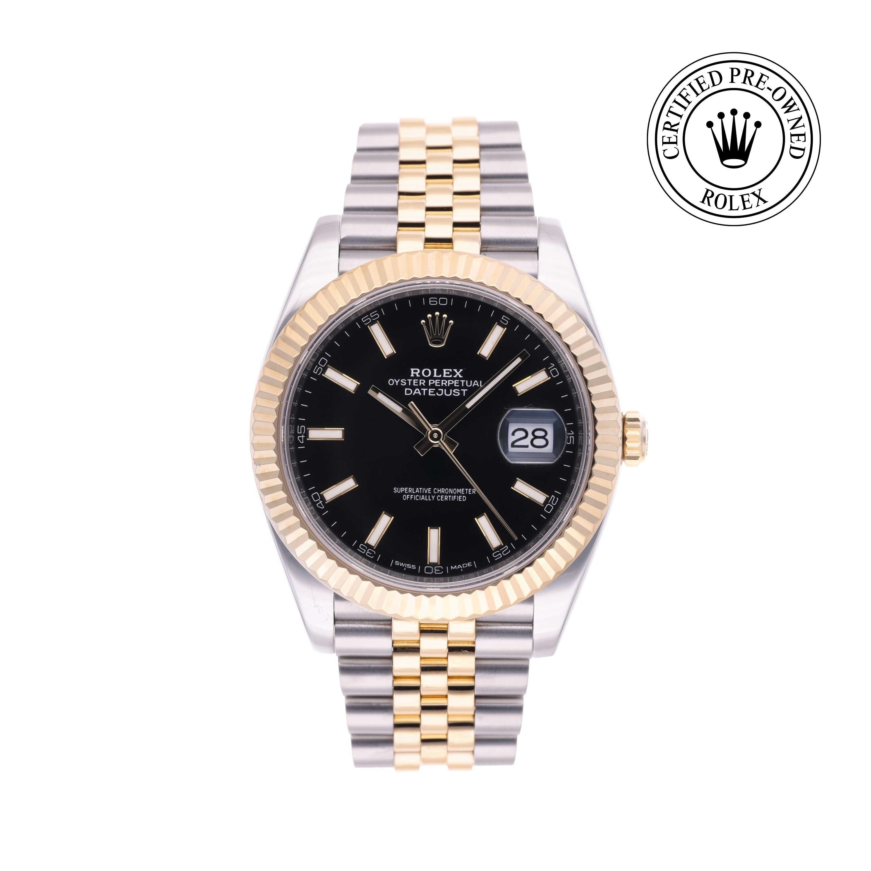 Rolex CPO Datejust M126333 front on white background