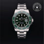 Rolex Certified Pre-owned Submariner M116610LV-0002 front on black background