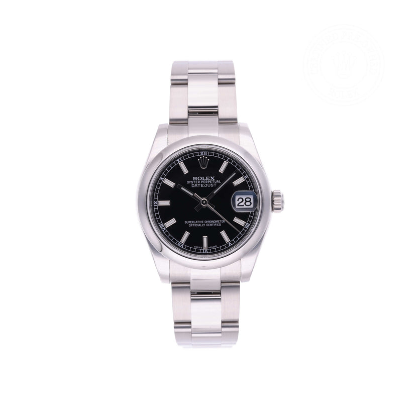 Rolex Certified Pre-owned Lady Datejust M178240-0025 front on white background