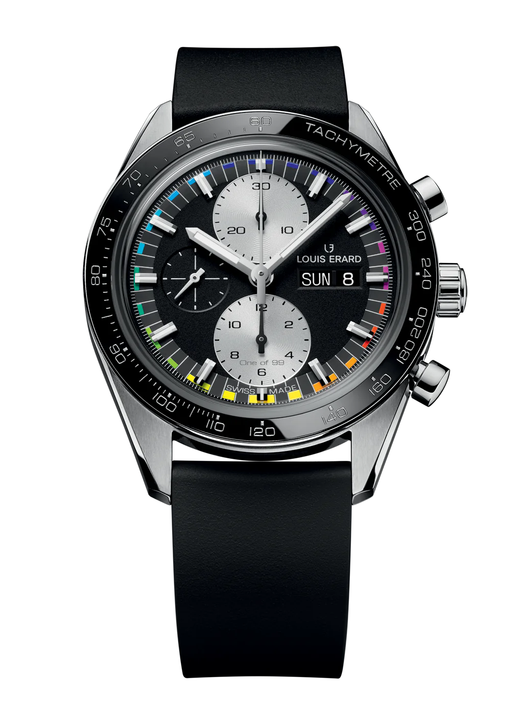 Louis Erard 2300 Sport Chronograph Rainbow Front