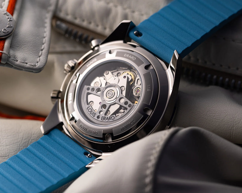 Louis Erard 2300 Sport Chronograph Blue Back