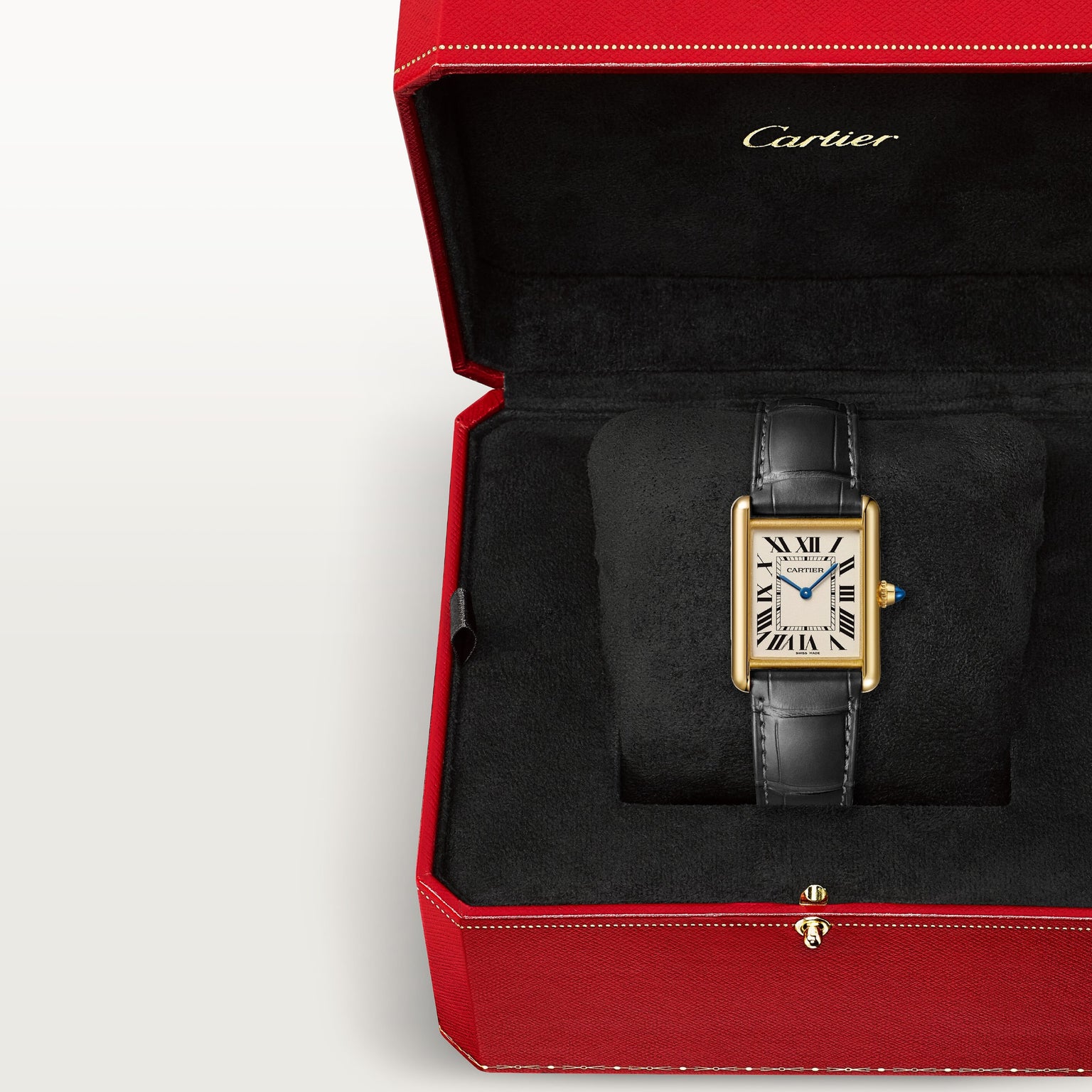 Tank Louis Cartier Medium Model | 34mm, Aligator Strap