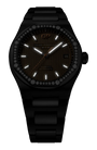 Night vision of the watch with a detailed face on a white background