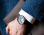 Le Régulateur Louis Erard x KUDOKE Light Blue Wrist