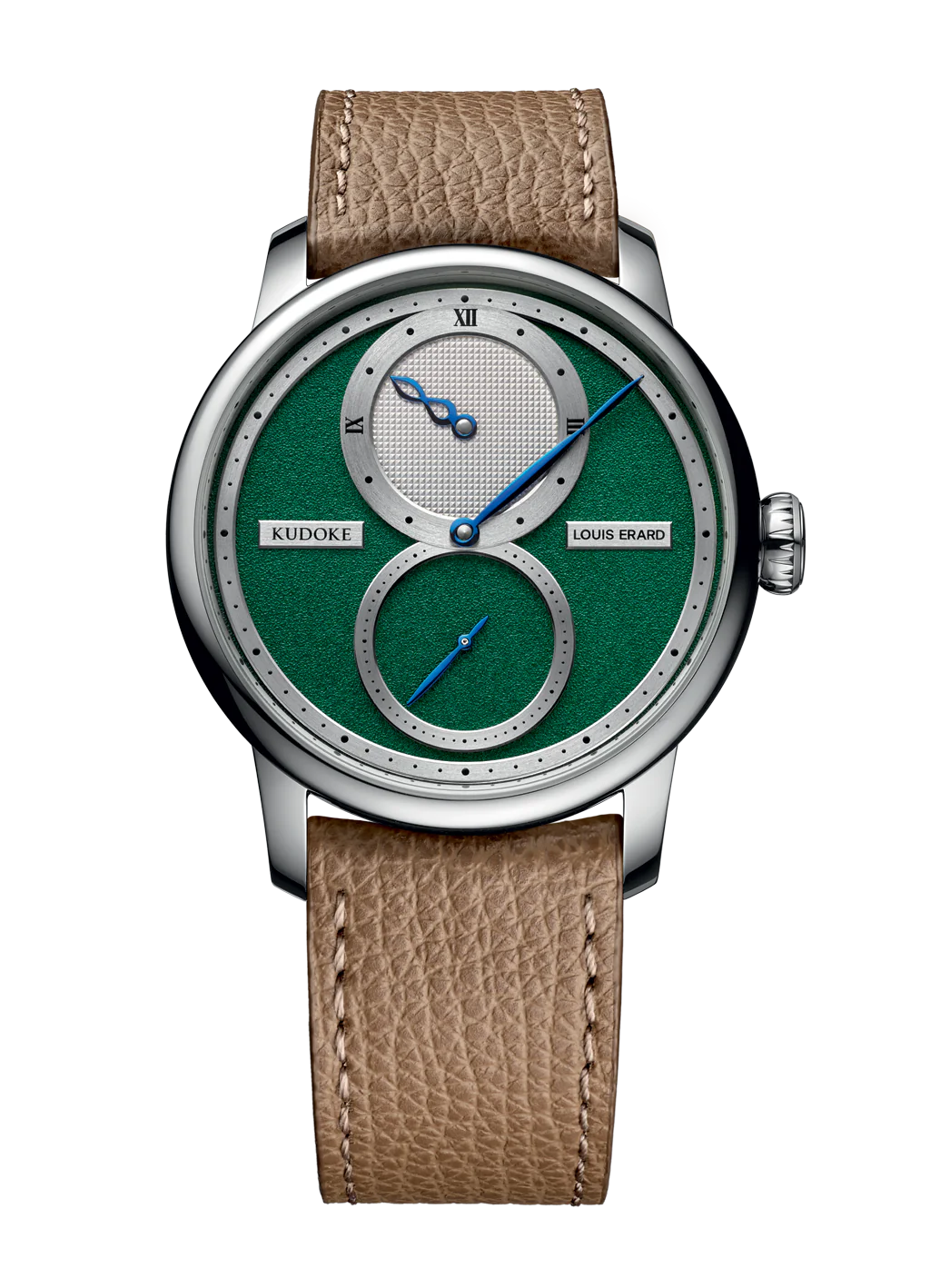 Le Régulateur Louis Erard x KUDOKE Forest Green Front