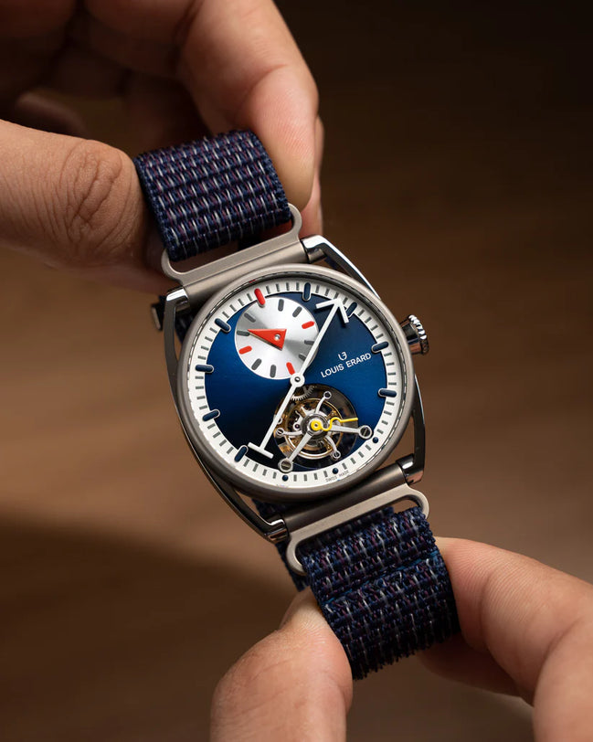 Le Régulateur Tourbillion Louis Erard x Alain Silberstein Blue
