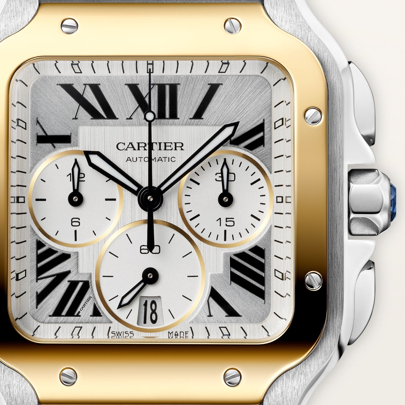 Cartier Santos de Cartier Large Model W2SA0035 view 2
