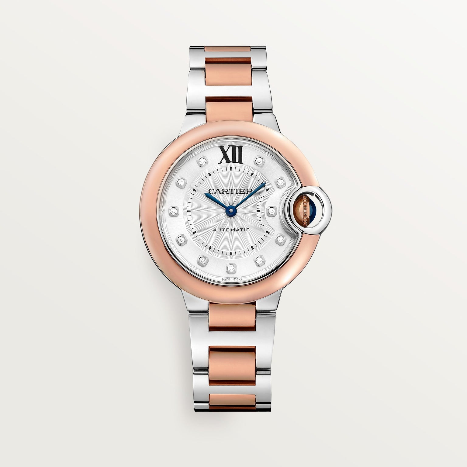 Cartier Ballon Bleu de Cartier 33mm W3BB0021 front on white background