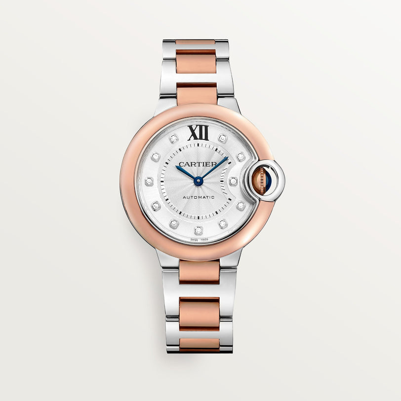 Cartier Ballon Bleu de Cartier 33mm W3BB0021 front on white background