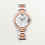 Cartier Ballon Bleu de Cartier 33mm W3BB0021 front on white background