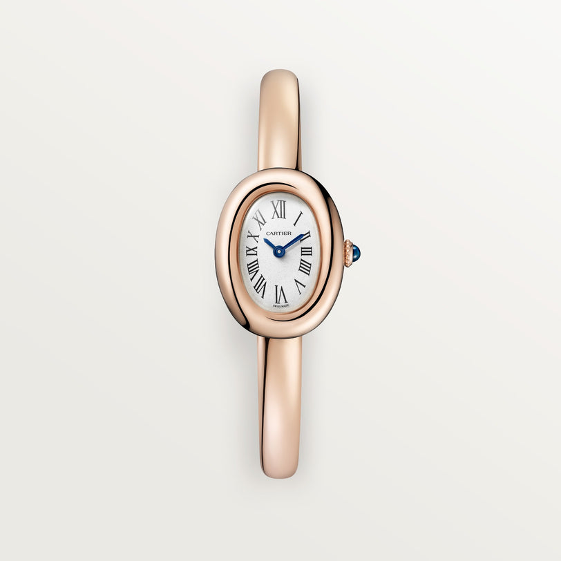 Cartier Baignoire Mini Model WGBA0081 front on white background