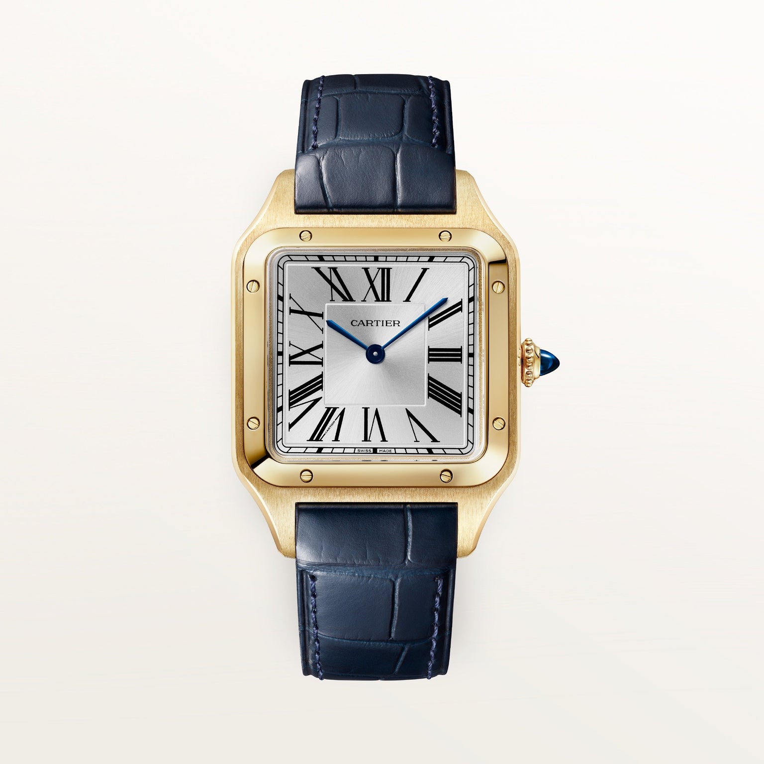 Cartier Santos-dumont Large Model WGSA0139 front on white background