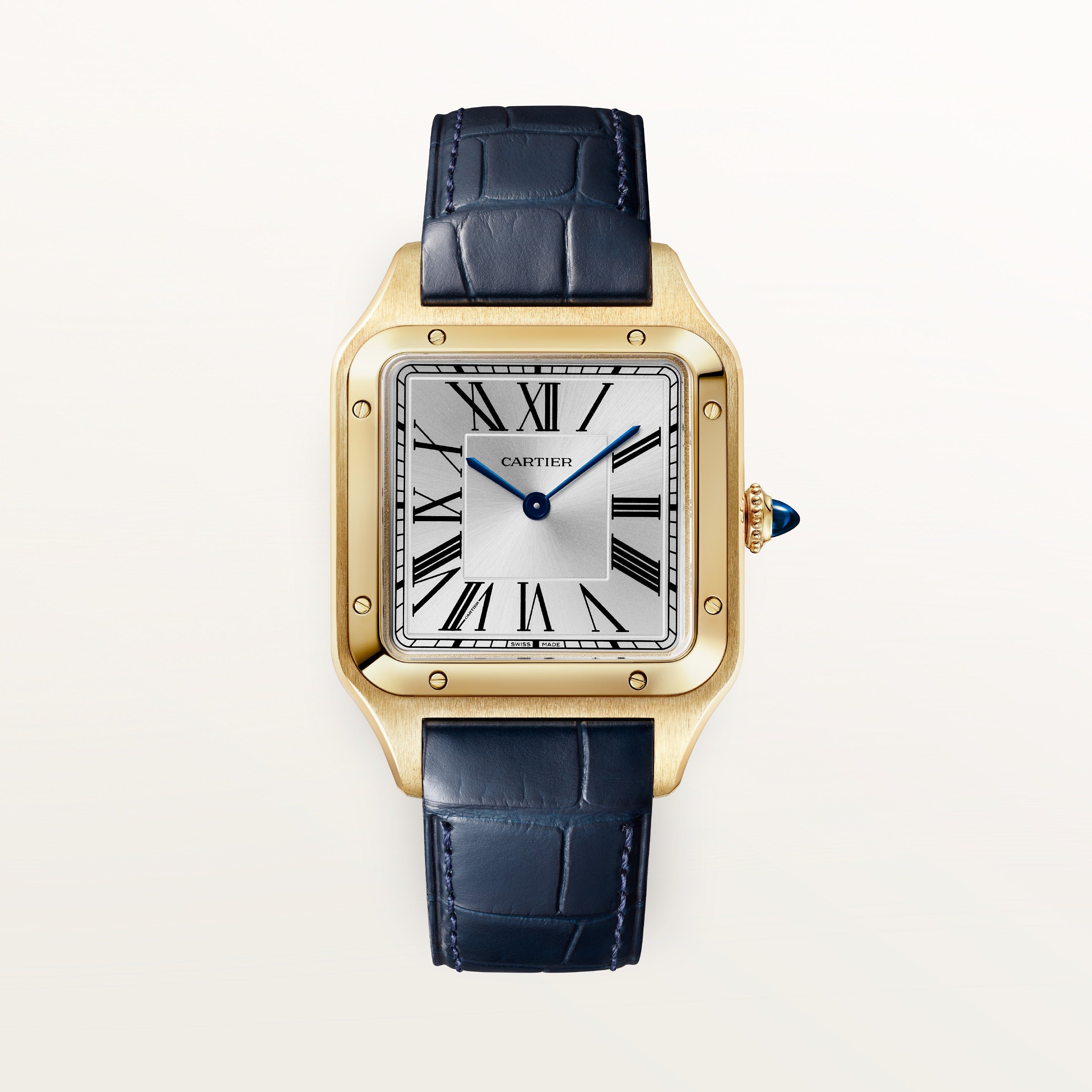 Cartier Santos-dumont Large Model WGSA0139 front on white background