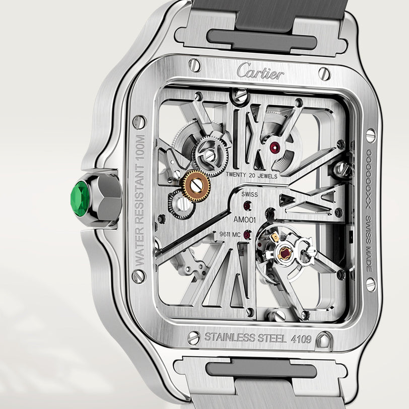 Cartier Santos de Cartier Skeleton Large Model WHSA0028 view 3